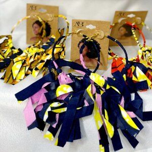 African print earrings